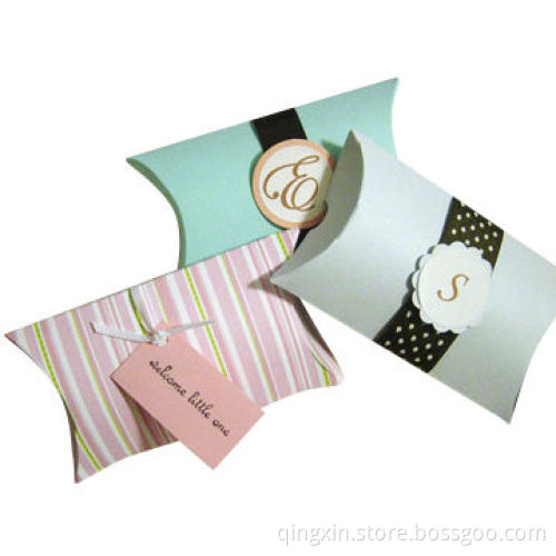 Cardboard Gift Boxes, Pillow-shaped, Customized Designs are Welcome